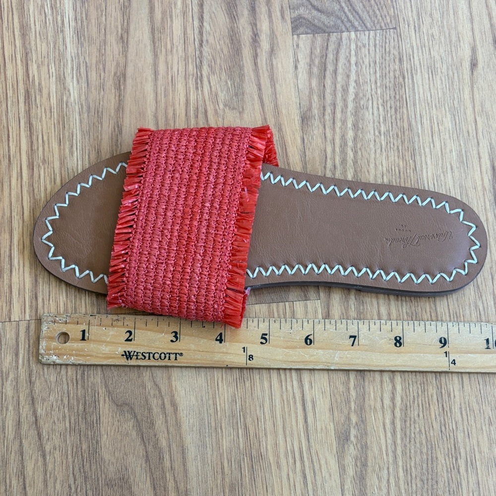 Universal Thread Raffia Slide Sandals Size 8 - Picture 5 of 6